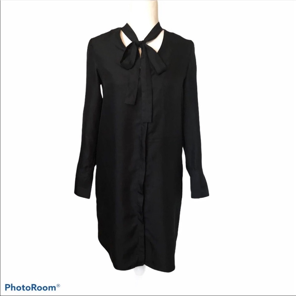 Rag & Bone Black Florence Silk Dress Size 0